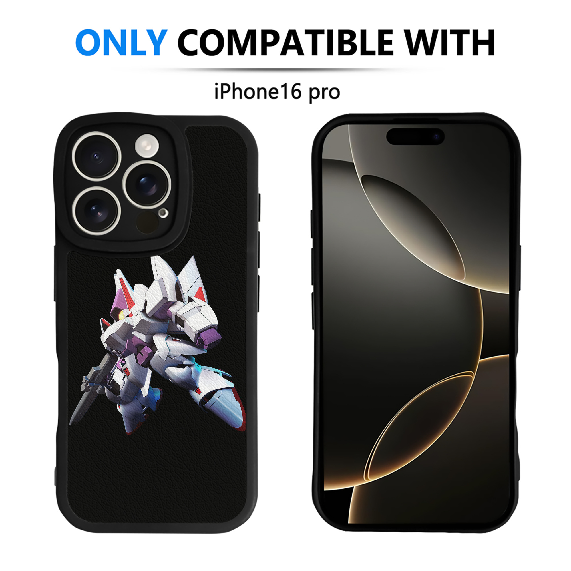 （画像用） 機動戦士ガンダム Mobile Suit Gundam 【iPhone 16シリーズ対応】シリコンスマホケース（レザー調） 材質：シリコン